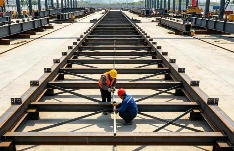 Збірка сталевих конструкцій на місці + Робочий процес інтегрального підйому + ключові зауваження
