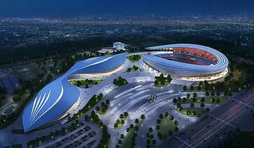 Сталева конструкція спортивного залу купольного типу
